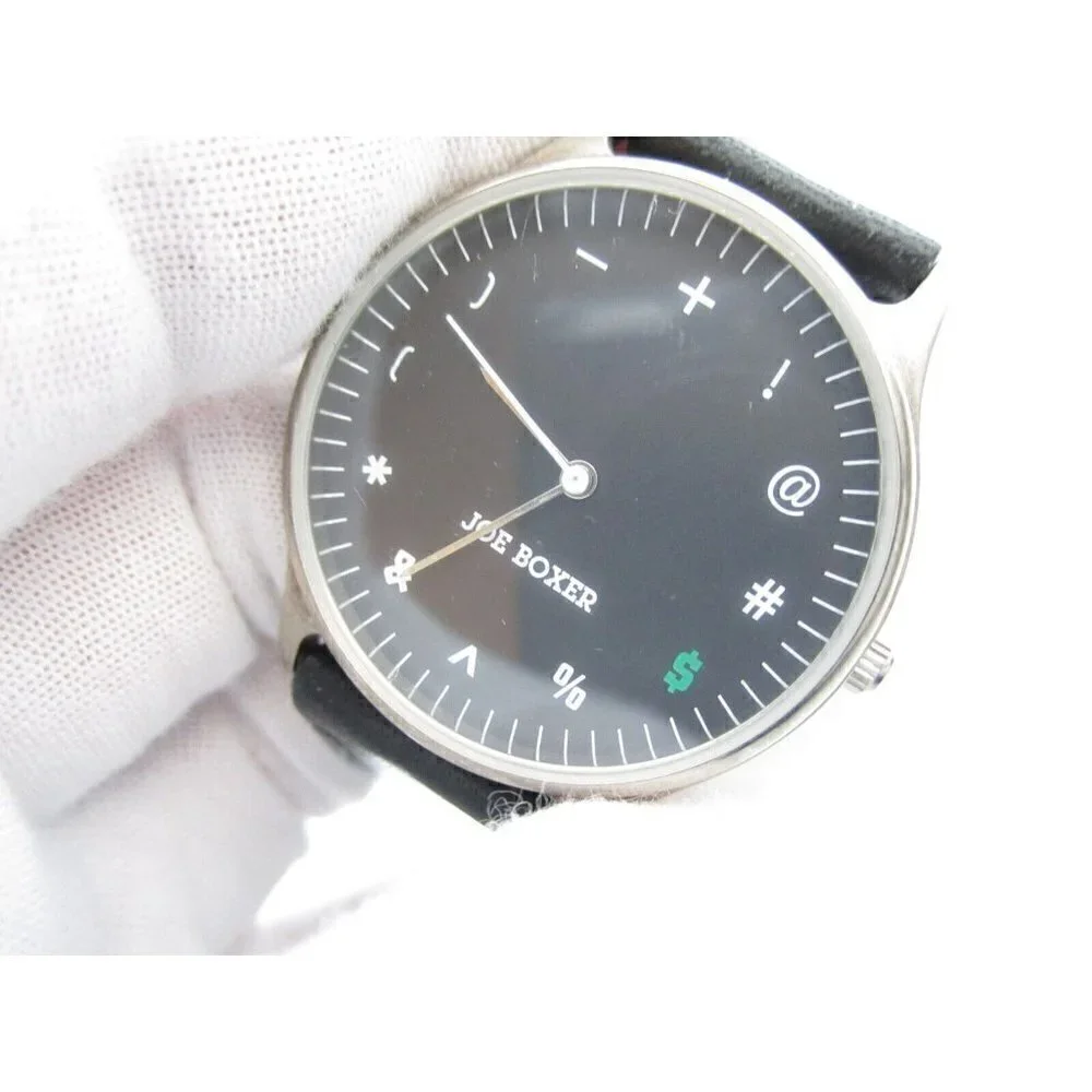 Vtg 1995 Joe Boxer Timex‎ Symbols Quartz WR Analog 35mm Dial Round Watch (G233)